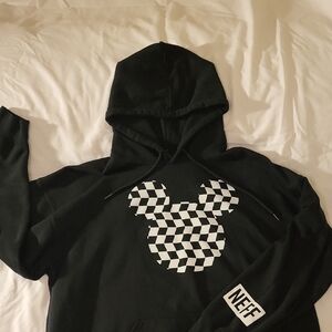 Neff Black and White Checkered Hoodie